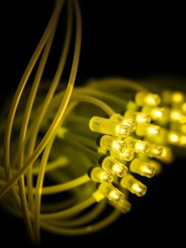 Fiber optic cables used in live sports broadcasting